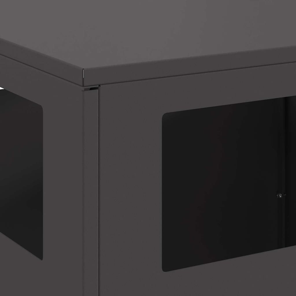 Eldstad Svart 50 x 50 x 100 cm Stål