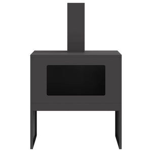 Eldstad Svart 60 x 40 x 96 cm Stål