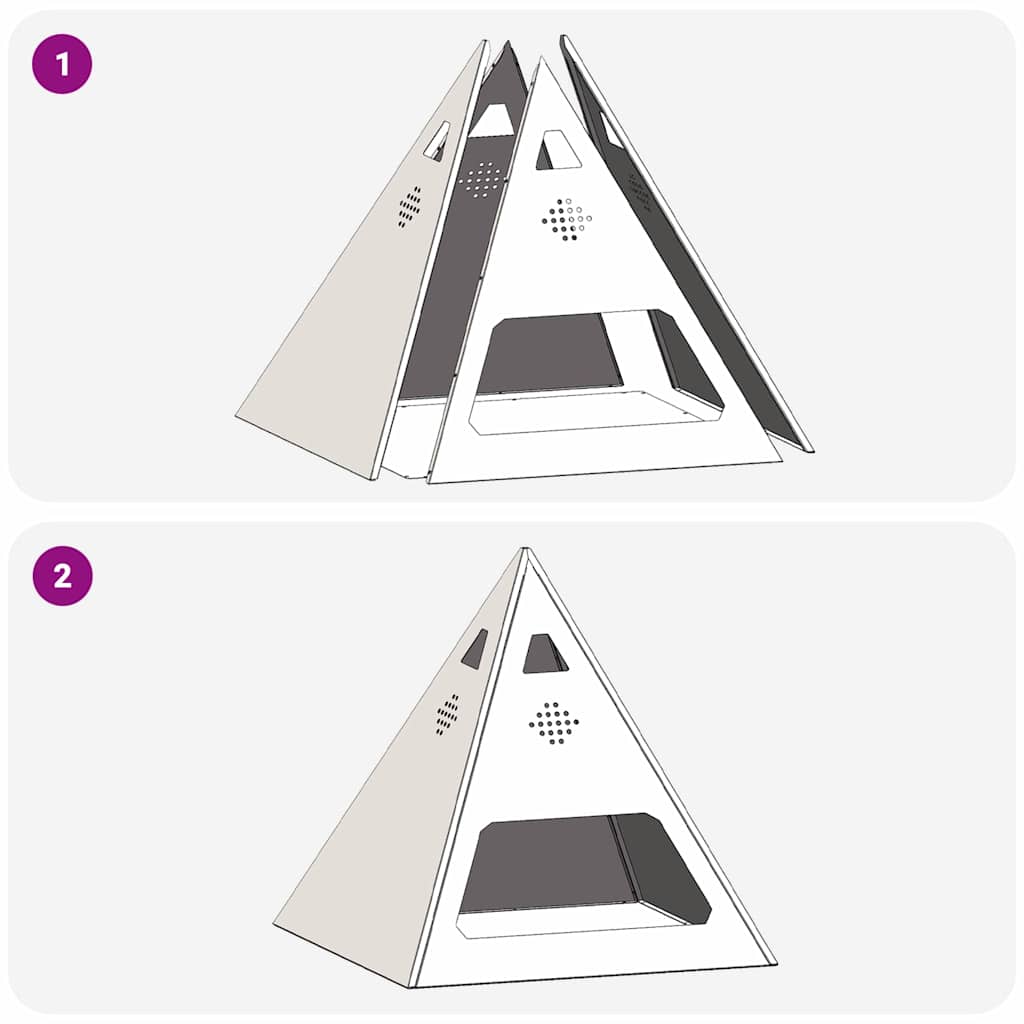 Eldstad Svart 50 x 50 x 51 cm Stål