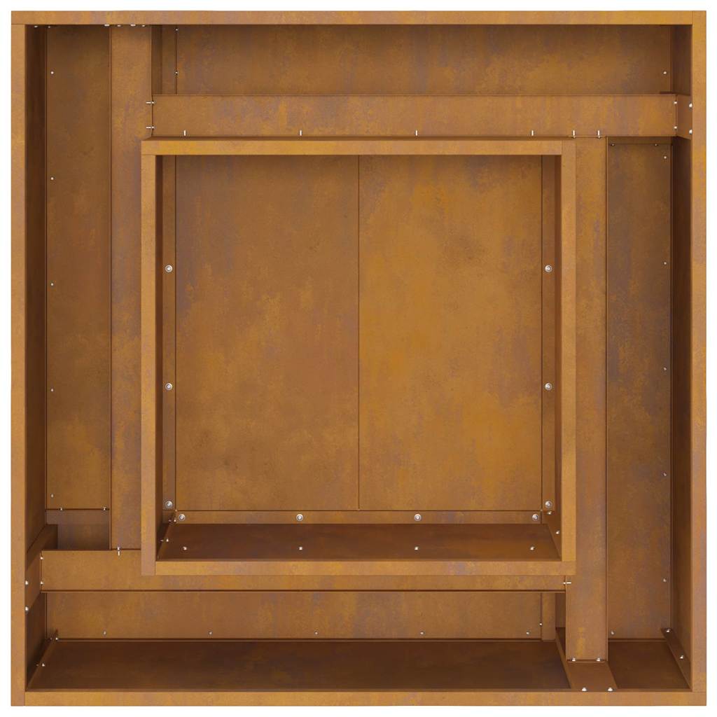 Eldstad Brun 80 x 80 x 40 cm cortenstål