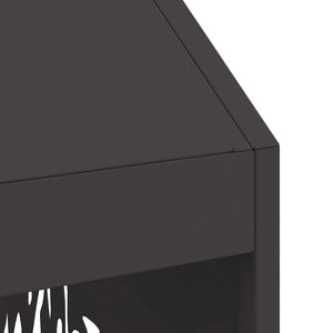 Eldstad Svart 50 x 50 x 100 cm Stål