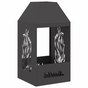 Eldstad Svart 50 x 50 x 100 cm Stål