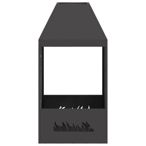 Eldstad Svart 50 x 50 x 100 cm Stål