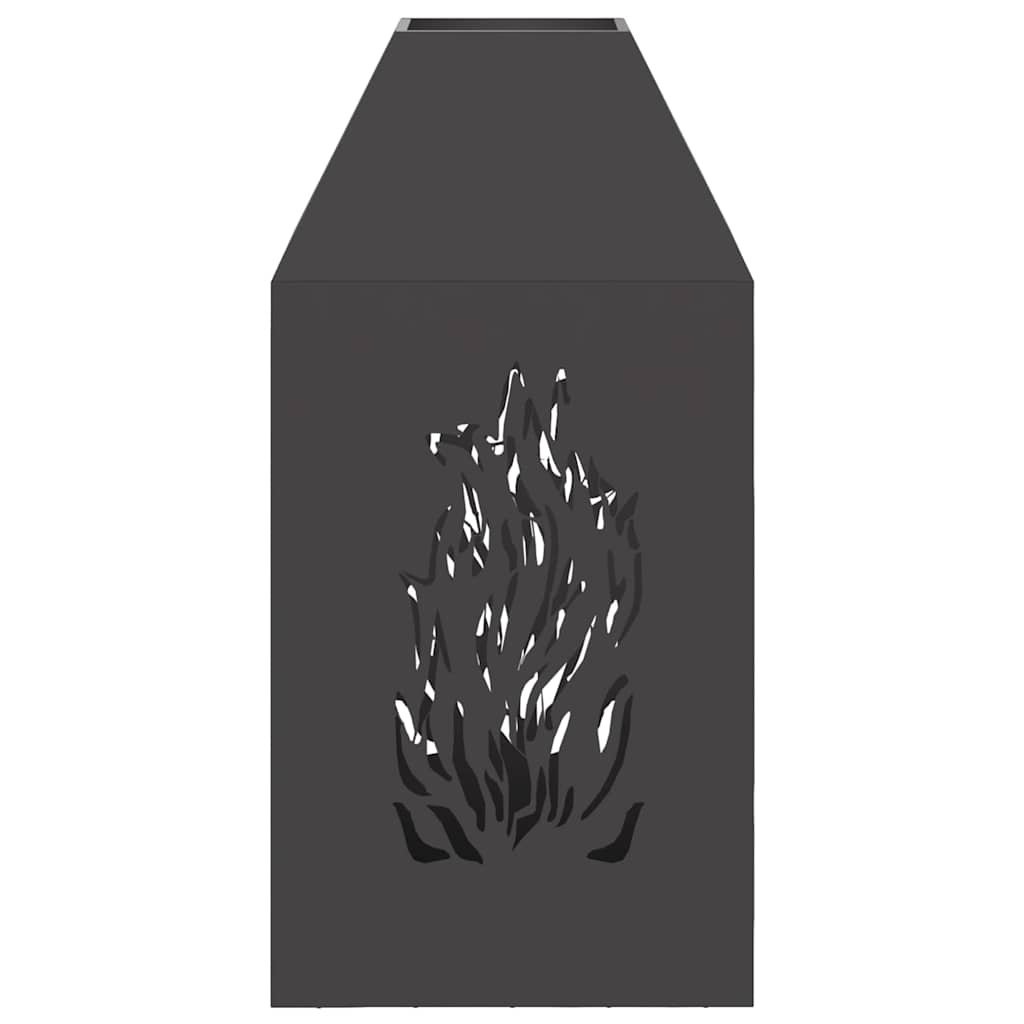 Eldstad Svart 50 x 50 x 100 cm Stål
