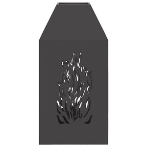 Eldstad Svart 50 x 50 x 100 cm Stål