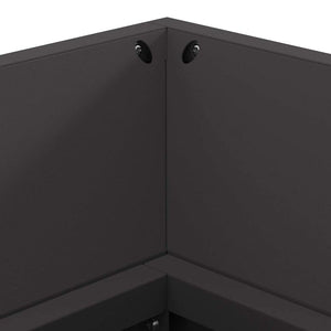 Eldstad Svart 160 x 45 x 35 cm Stål