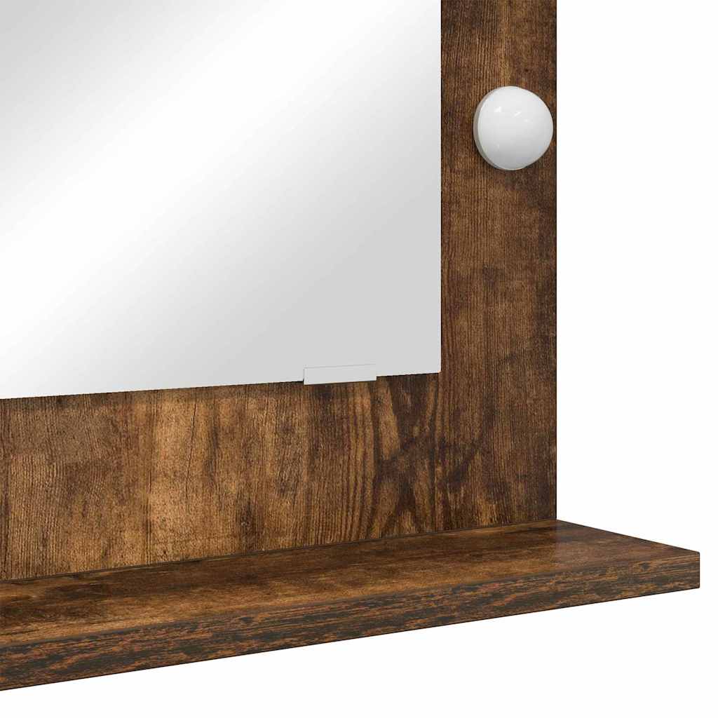 Smink Spegel Rökt ek 70 x 50 x 18 cm Glas och konstruerat trä