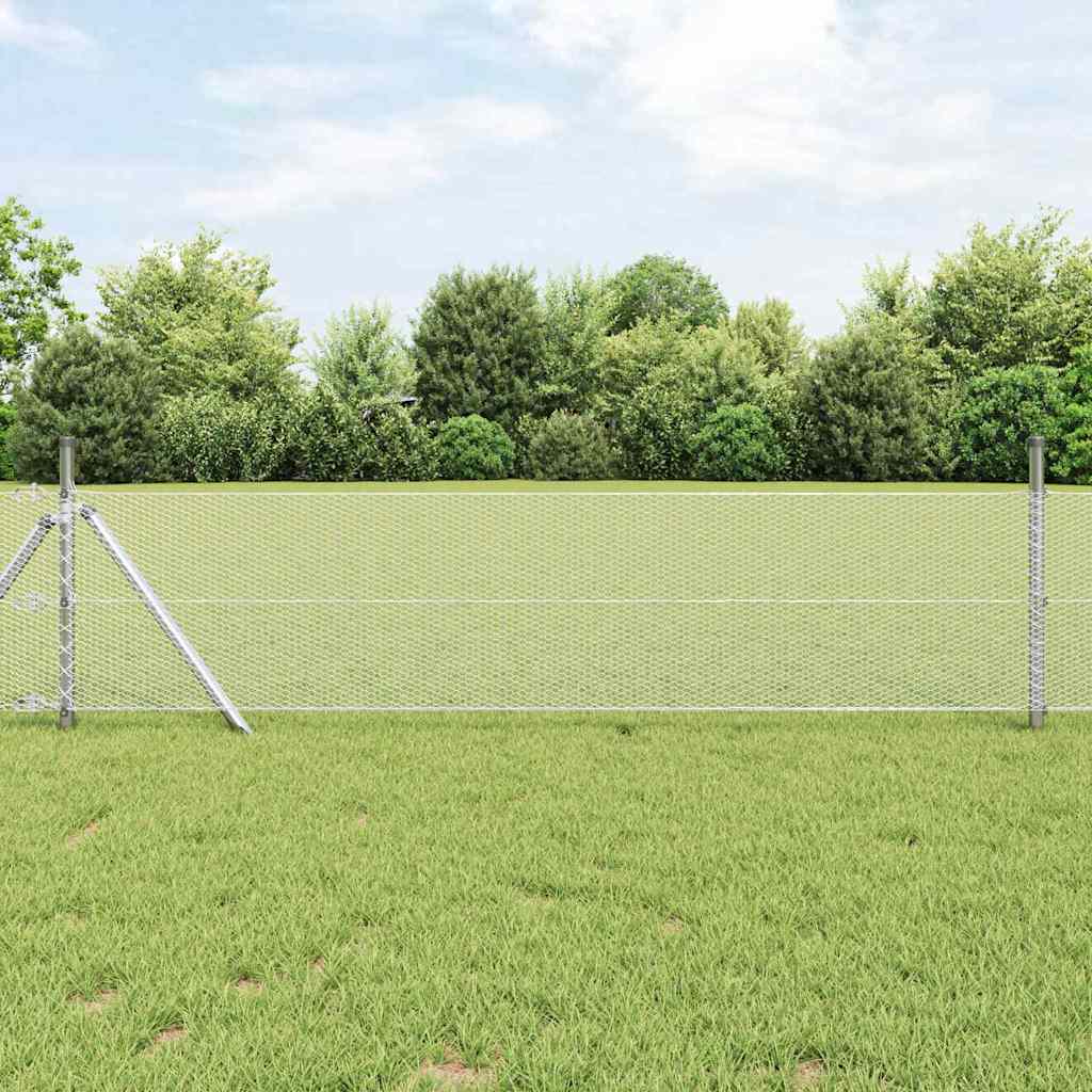 Hexagonalt staket markfäste 100 x 0,6 m Galvaniserat stål Mesh