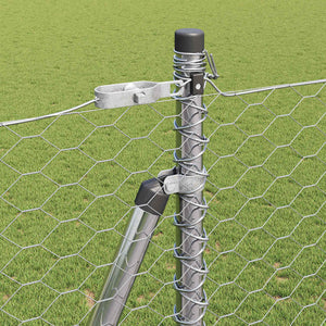 Stängselstolpe Silver 50 x 1,4 m (36 mm nät) Stål