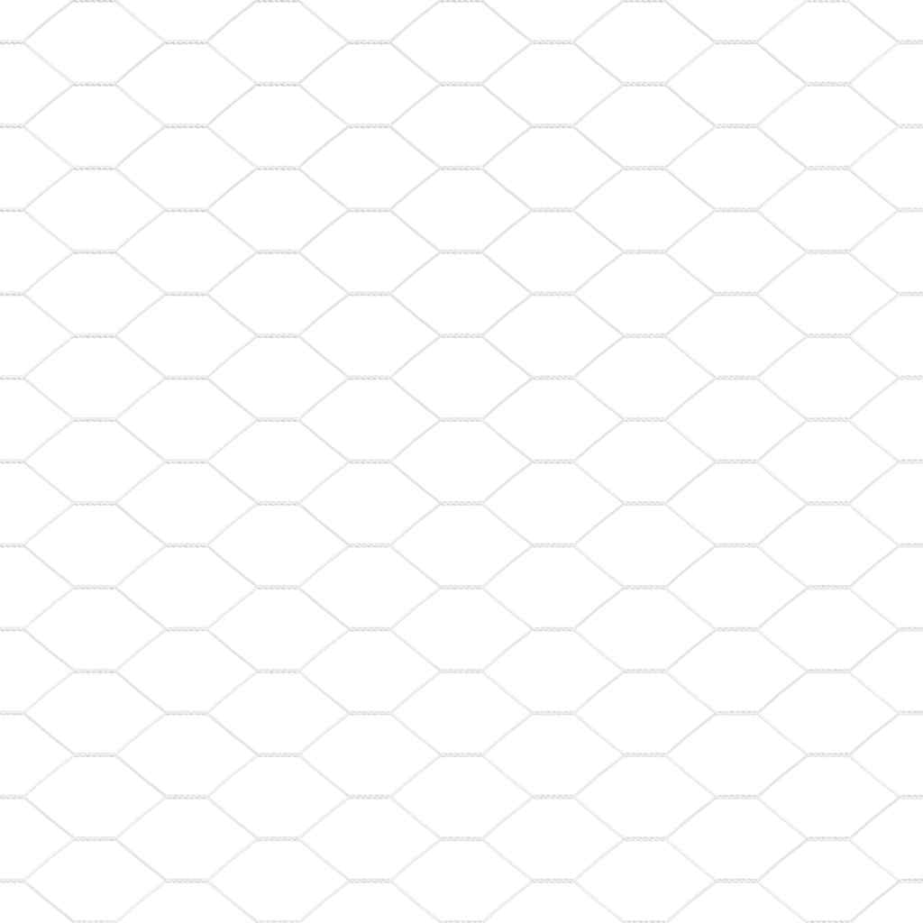 Stängselstolpe Silver 100 x 0,5 m (25 mm nät) Stål