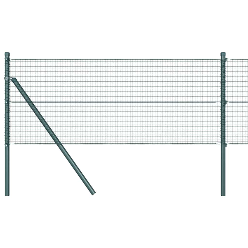 Svetsat trådgaller markfäste 100 x 0,4 m PVC-belagda stål Grön
