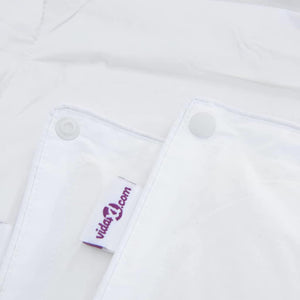 2-i-1 Duntäcke Vit 135 x 220 cm Fjäder