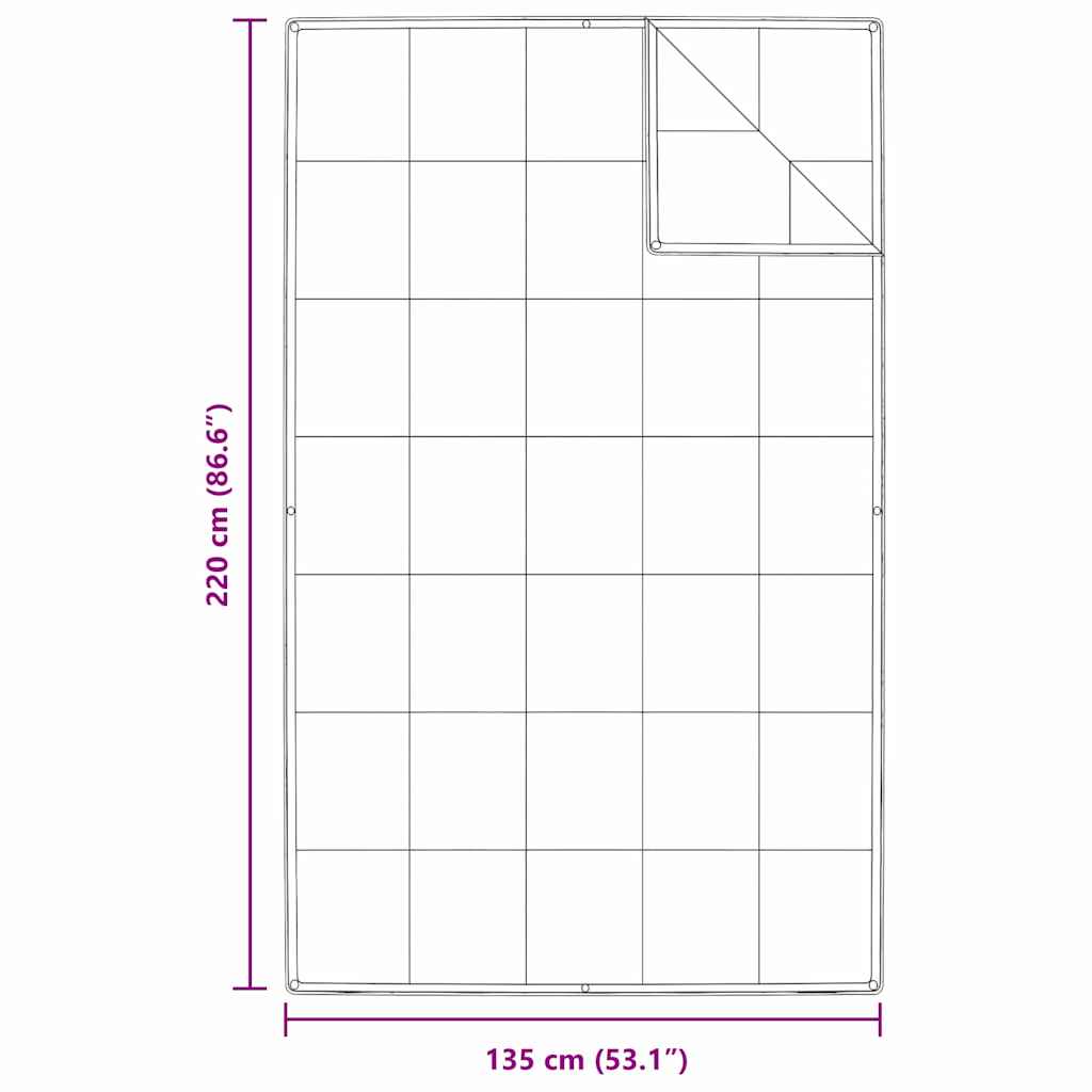 2-i-1 Duntäcke Vit 135 x 220 cm Fjäder