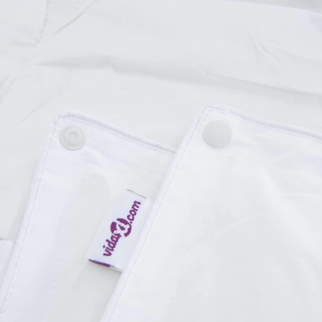 2-i-1 Duntäcke Vit 240 x 220 cm Fjäder