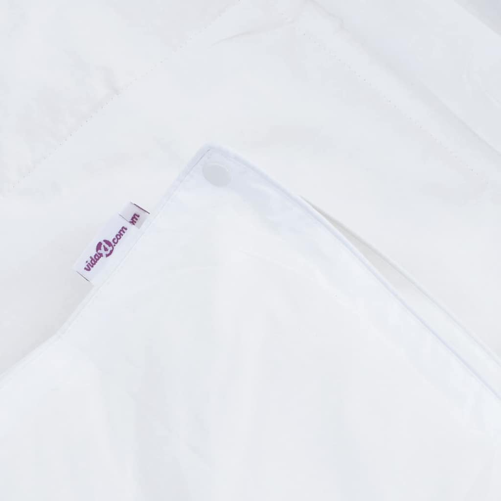 2-i-1 Duntäcke Vit 260 x 220 cm Fjäder