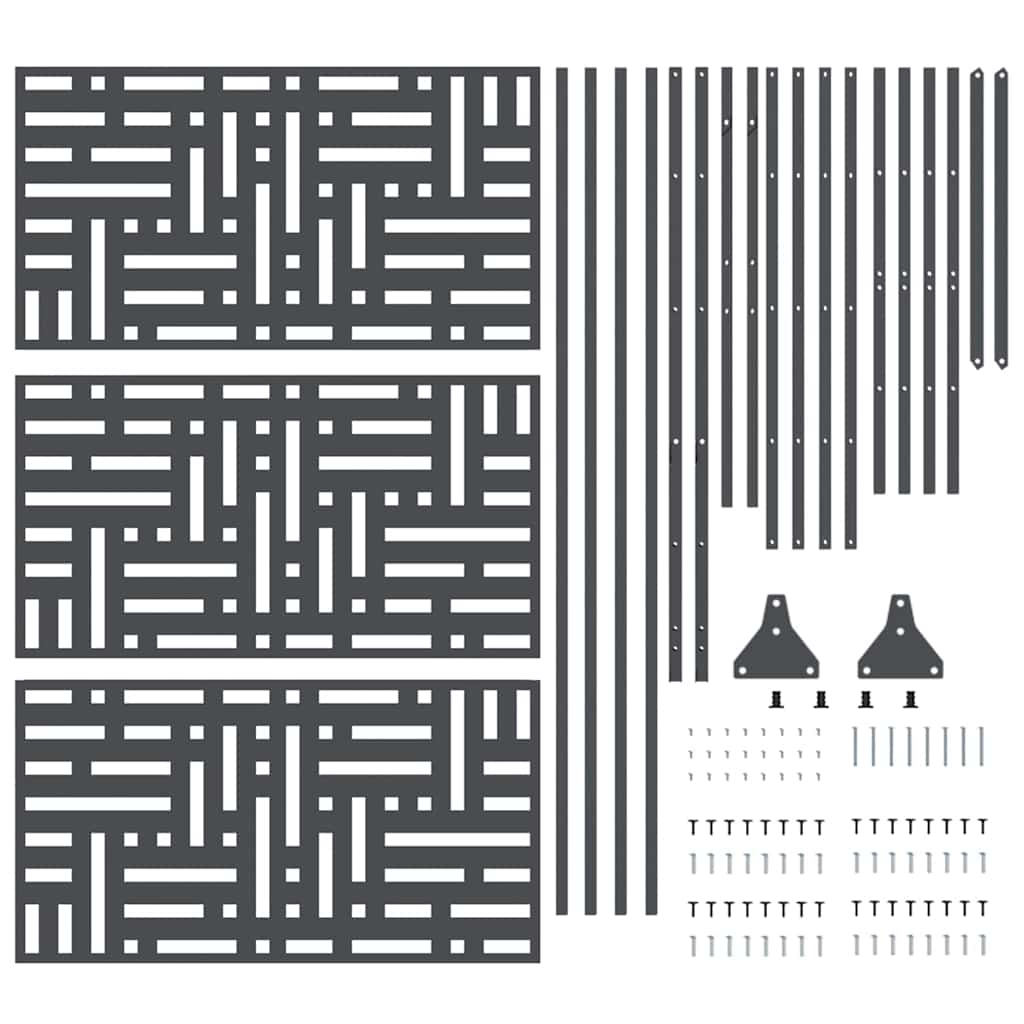 Avskärmningsskärm Antracit 100 x 50 x 180 cm Stål