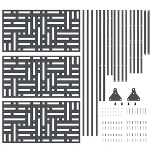 Avskärmningsskärm Antracit 100 x 50 x 180 cm Stål