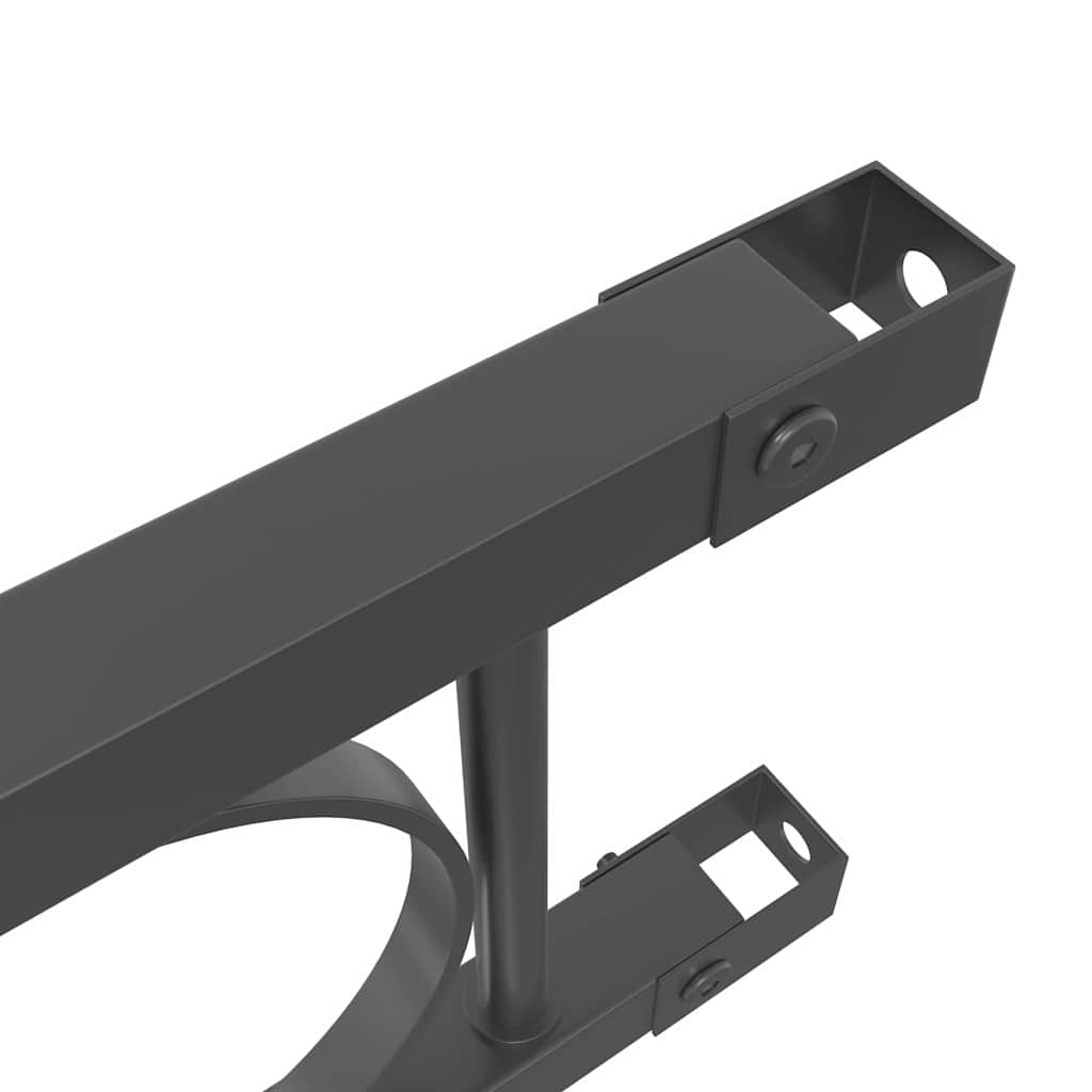 Staketdel Grå 170 x 150 cm Stål