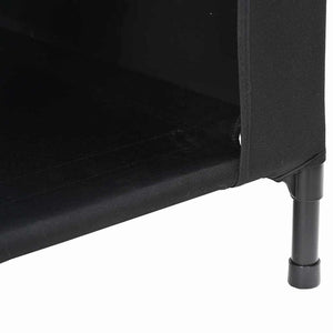 Hundhus Svart 90 x 65 x 85 cm Oxford Tyg och Stål