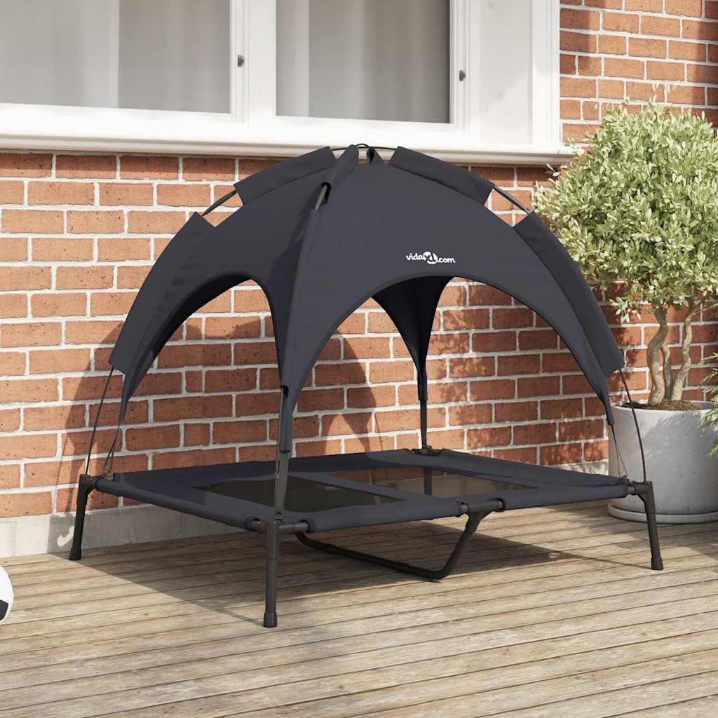 Hundsäng Svart 92 x 77 x 82,5 cm Stål