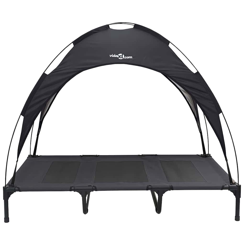 Hundsäng Svart xl Stål