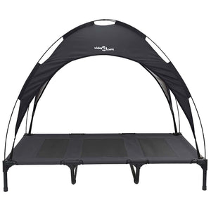 Hundsäng Svart xl Stål