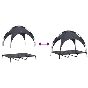 Hundsäng Svart xl Stål