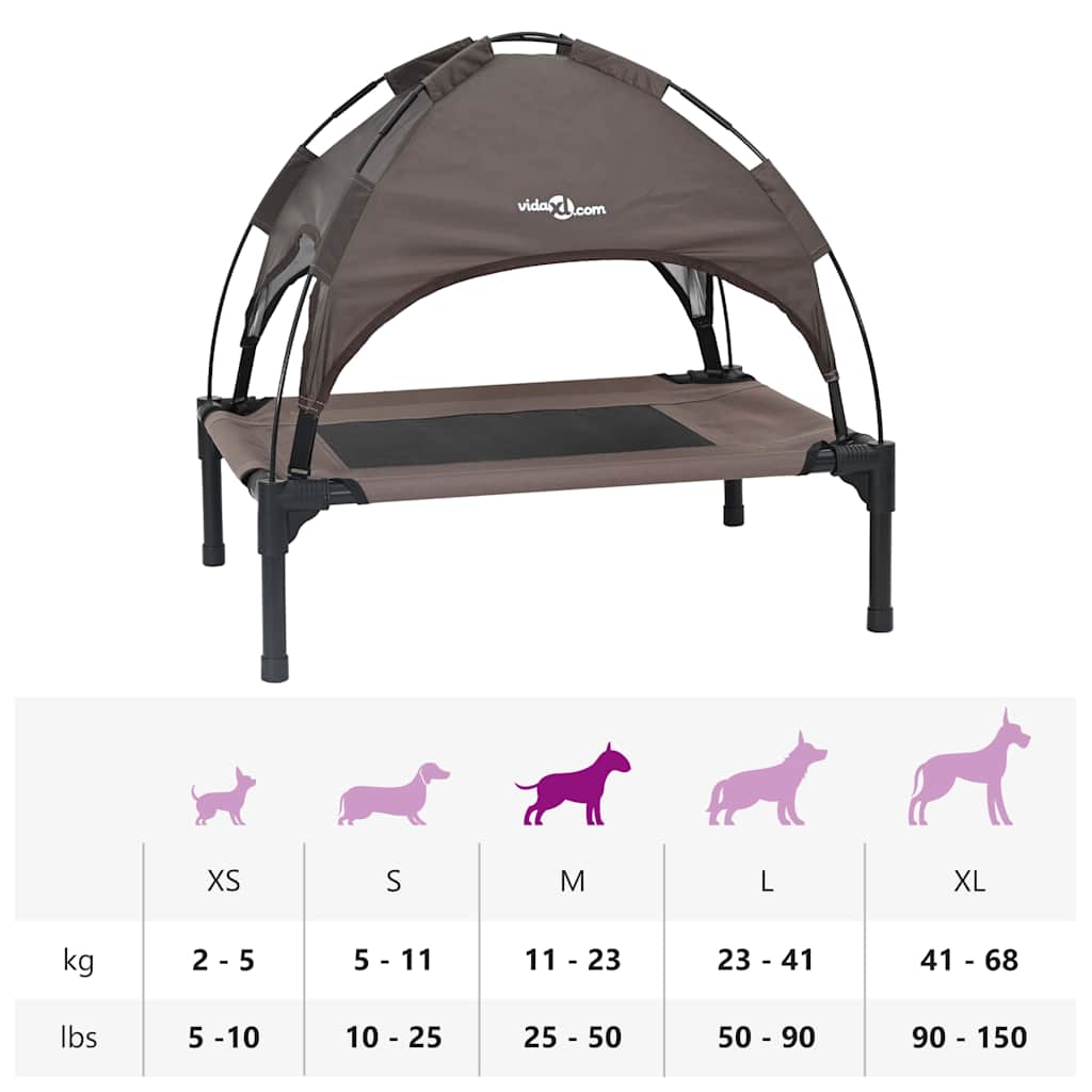 Hundsäng Brun m Stål