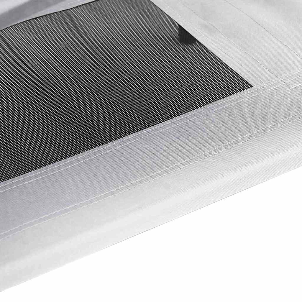 Hundsäng Silvergrå m Stål