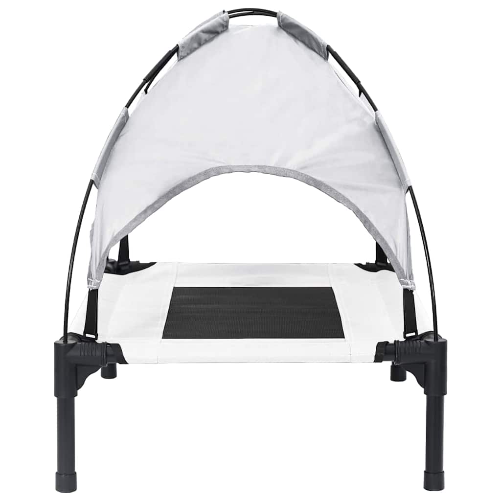 Hundsäng Silvergrå m Stål