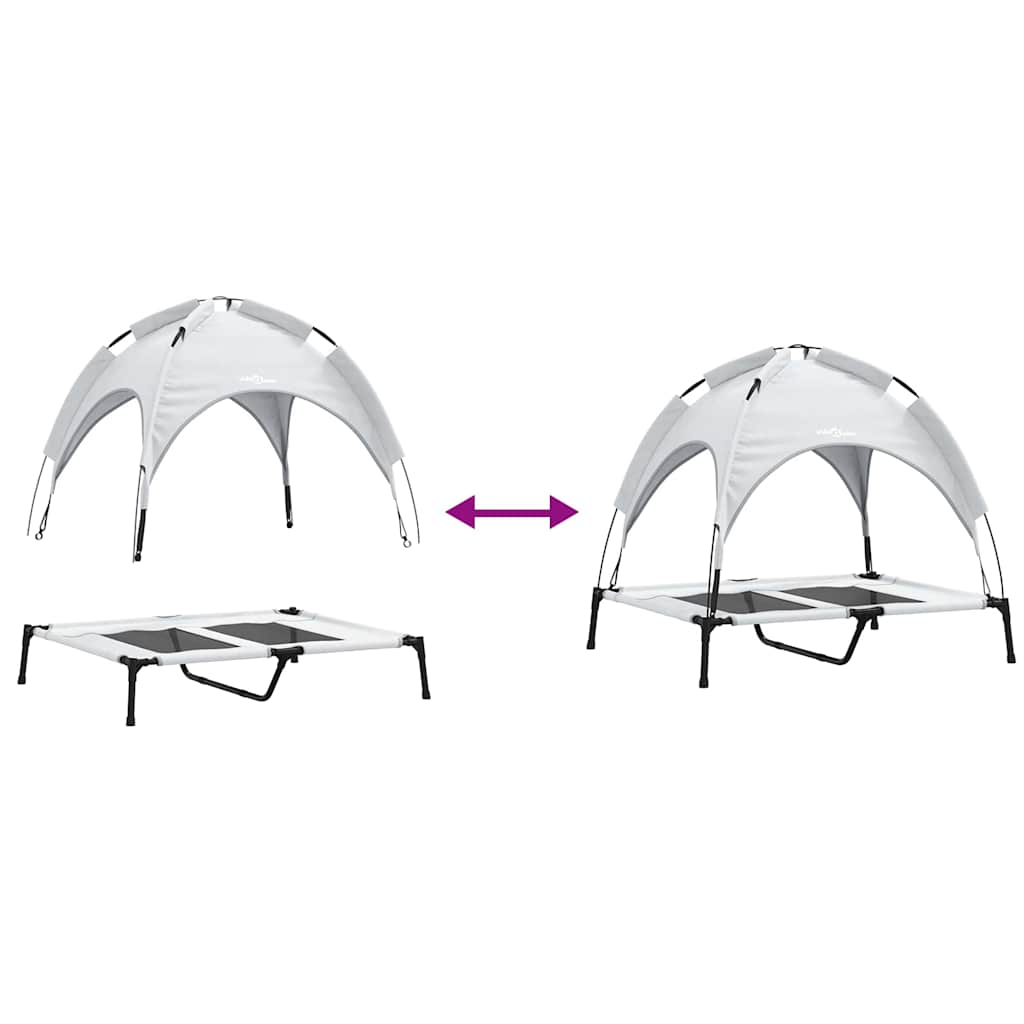 Hundsäng Silvergrå l Stål