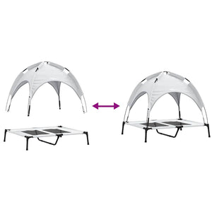 Hundsäng Silvergrå l Stål