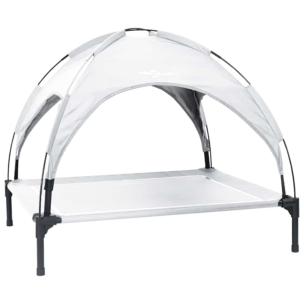 Hundsäng Silvergrå xl Stål