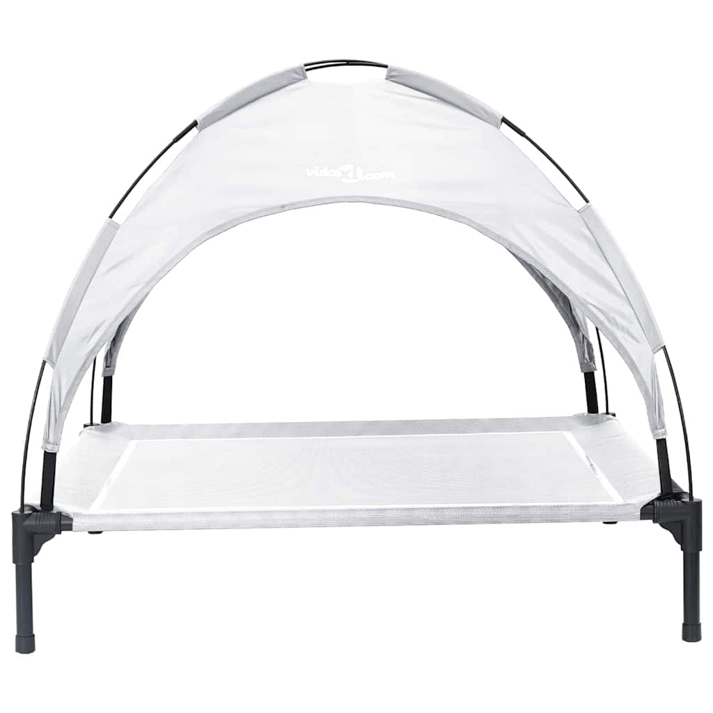 Hundsäng Silvergrå xl Stål