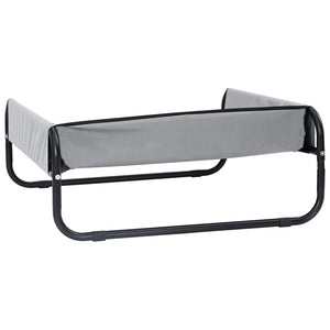 Hundsäng Ljusgrå 75 x 75 x 30 cm Stål