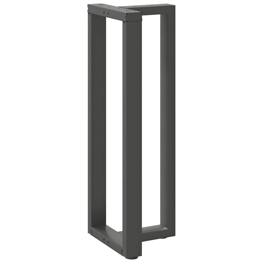 Barbordsben T-formade 2 st antracit 40x35x(110-111) cm stål