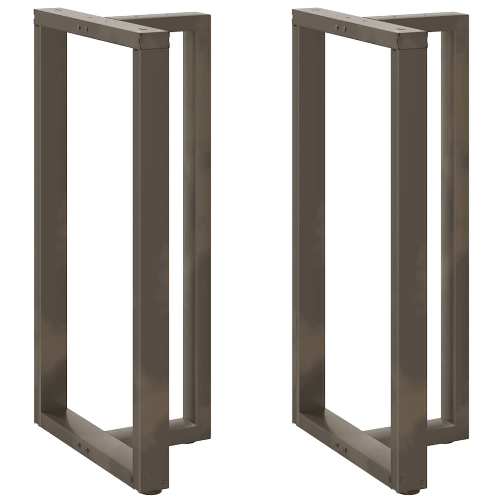 Barbordsben T-formade 2 st svarta 60x35x(110-111) cm stål