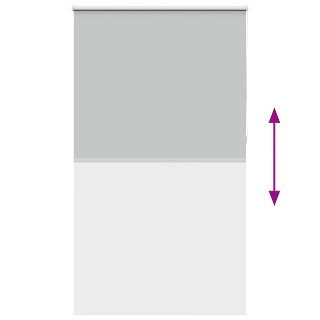 Rullgardin mörkläggning ljusgrå 140x230 cm tyg bredd 136,6 cm