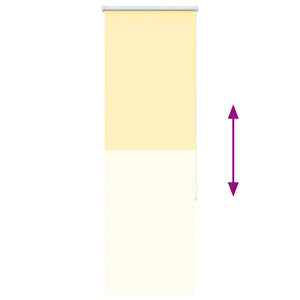 Rullgardin mörkläggningsgul 55x150 cm tyg bredd 50,7 cm
