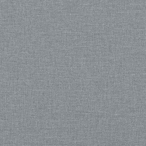 Vilstol med fotpall Ljusgrå tyg