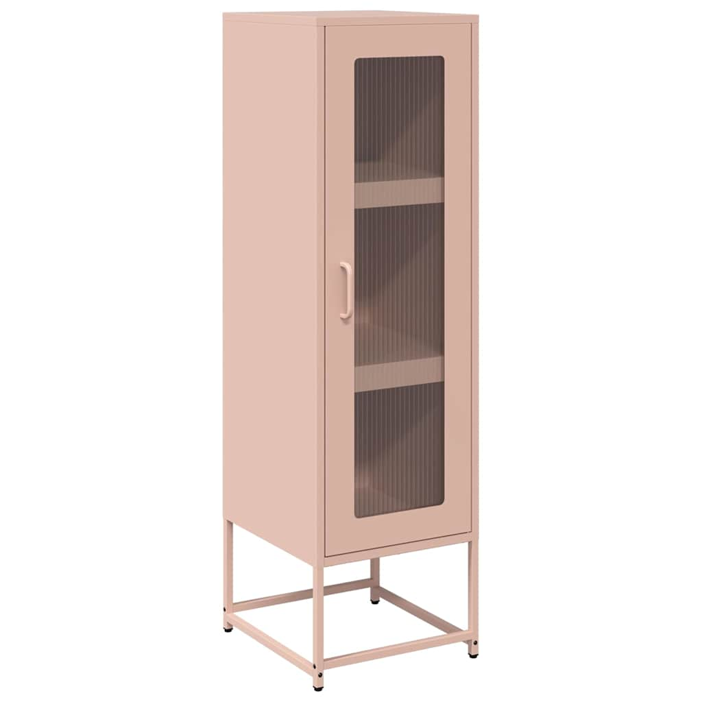 Highboard rosa 36x39x123 cm kallvalsat stål