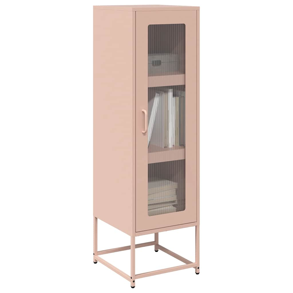 Highboard rosa 36x39x123 cm kallvalsat stål