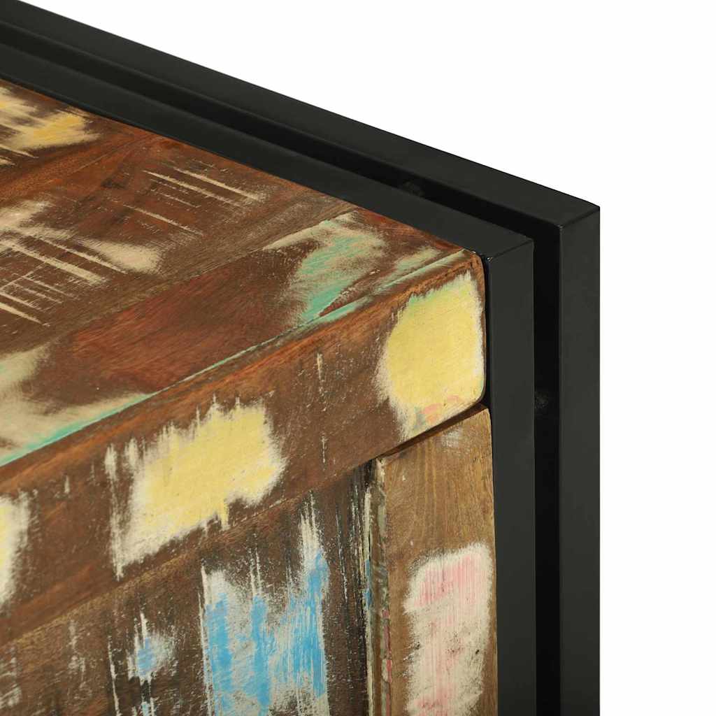 Förvaringslåda Brun och svart 60 x 40 x 41 cm återvunnet trä