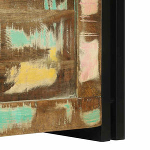 Förvaringslåda Brun och svart 60 x 40 x 41 cm återvunnet trä