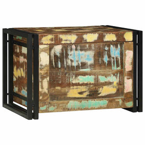 Förvaringslåda Brun och svart 60 x 40 x 41 cm återvunnet trä