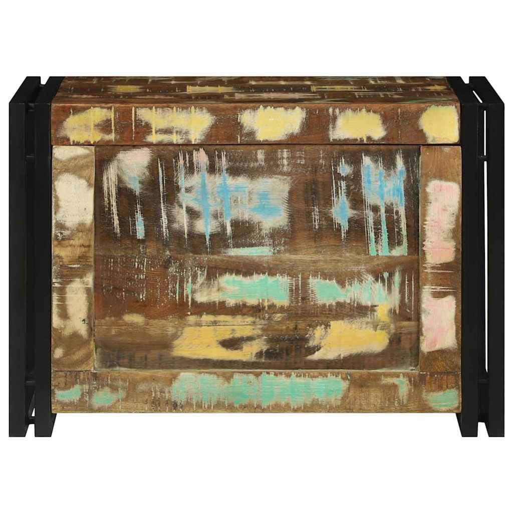 Förvaringslåda Brun och svart 60 x 40 x 41 cm återvunnet trä