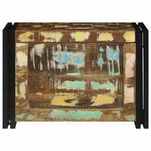 Förvaringslåda Brun och svart 60 x 40 x 41 cm återvunnet trä