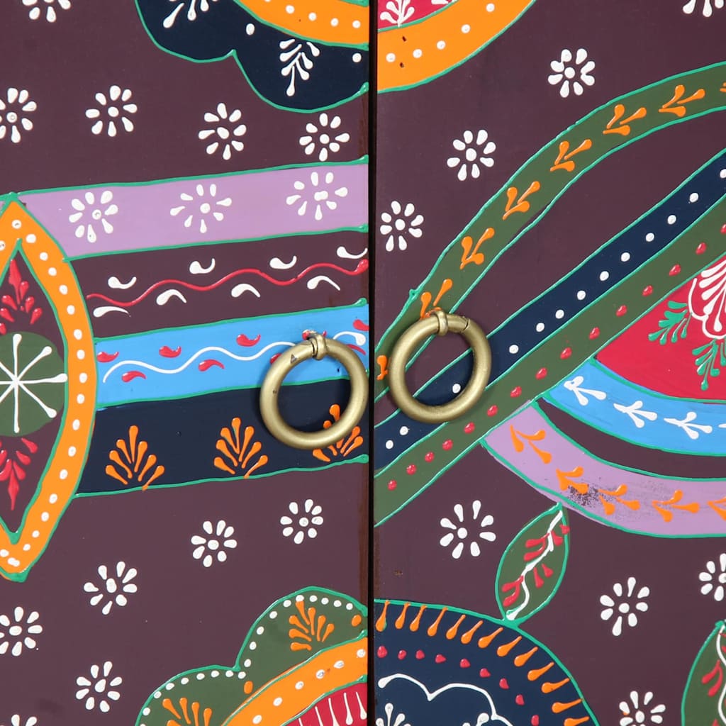 Skoskåp med hylla Brun 55 x 35 x 75 cm Massivt Akaciaträ