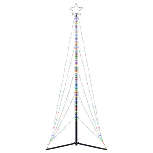 LED julgran 525 LEDs flerfärgad 302 cm