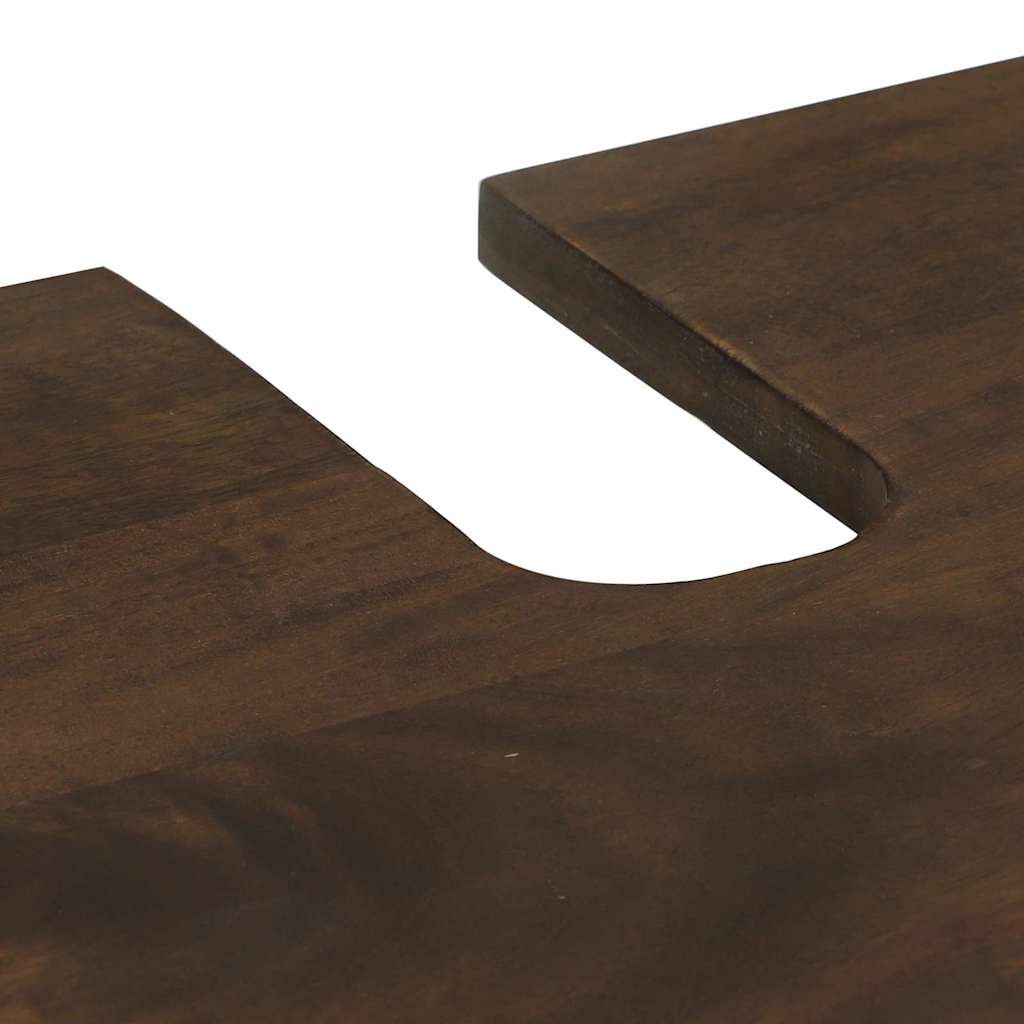 Badrumsmöbelset med låda 3 pcs Valnöt Brun Konstruerat trä